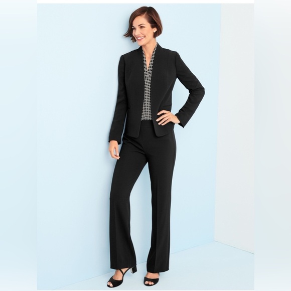 Talbots Pants - Talbots Black Easy Travel Straight Leg Pants